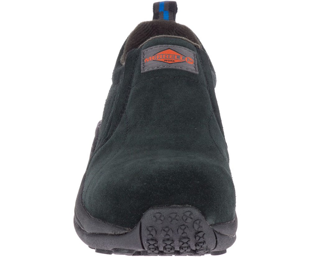 Merrell Slip Ons Black - Jungle Moc Alloy Toe Work - Womens 05DZBXASG